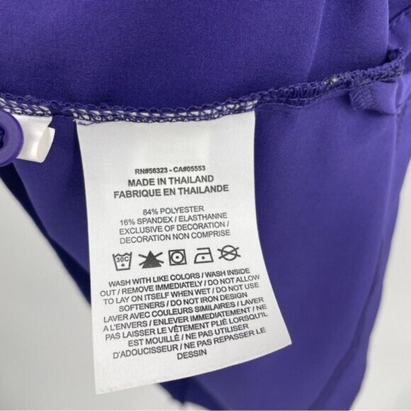 TCU HORNED FROGS NIKE DRY Polo Shirt Sz L Purple Dri-Fit On Field CQ5283 - Picture 8 of 11